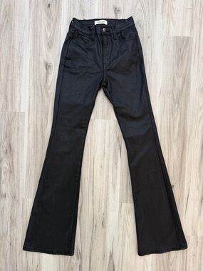 Vibrant  Black High-Rise Flare Jeans size 1
